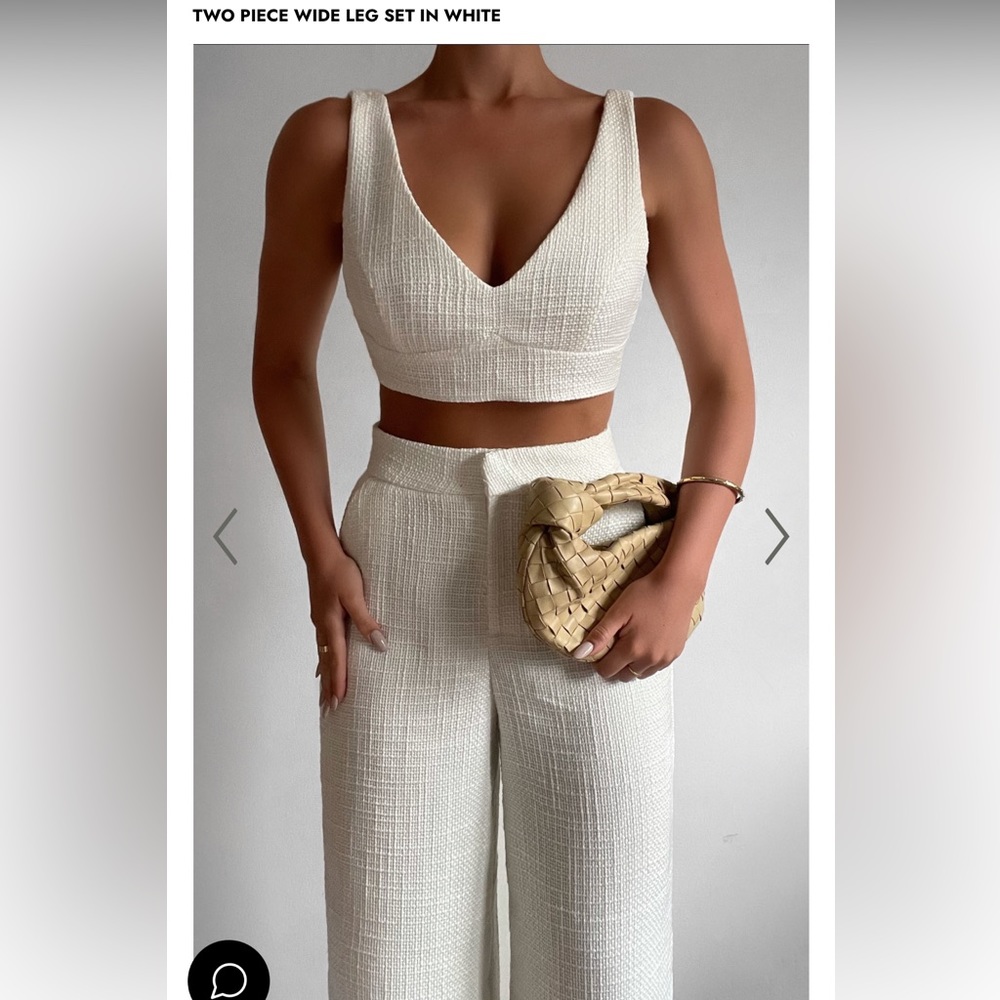 ADELAIDE TWO PIECE SET IN WHITE